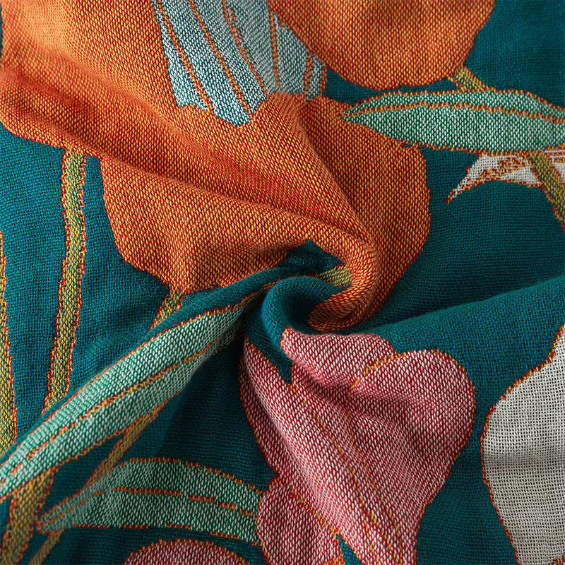 Tropical Twilight Reversible Cotton Quilt Coverlet Lightweight Bedding