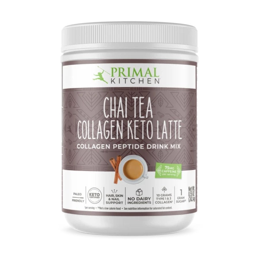 Primal Kitchen Chai Tea Collagen Keto Latte Drink Mix 8.55oz