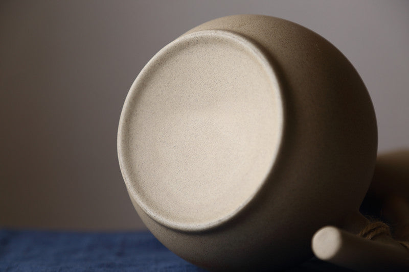 Smooth Pottery Bottom Of Organic Ceramic Water Pitcher Modern Tabletop Decor