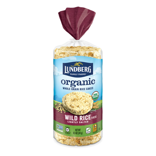 Lundberg Family Farms Organic Brown Rice Cakes With Wild Rice 8.5oz