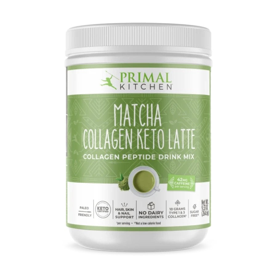Primal Kitchen Matcha Collagen Keto Latte Drink Mix 9.33oz