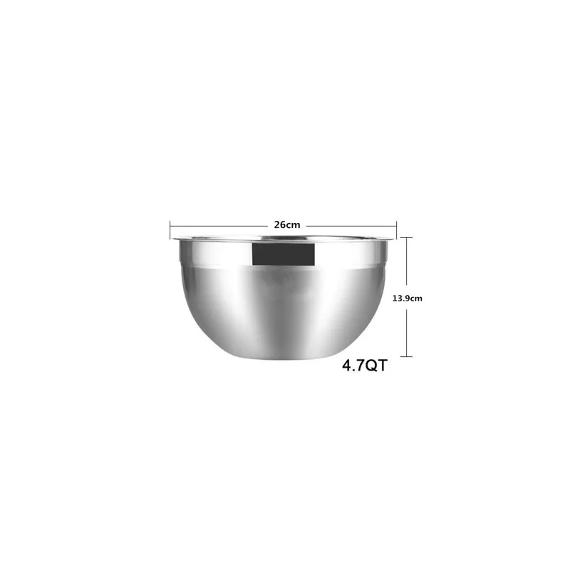 Stainless Steel 4.7 Quart Mixing Bowl