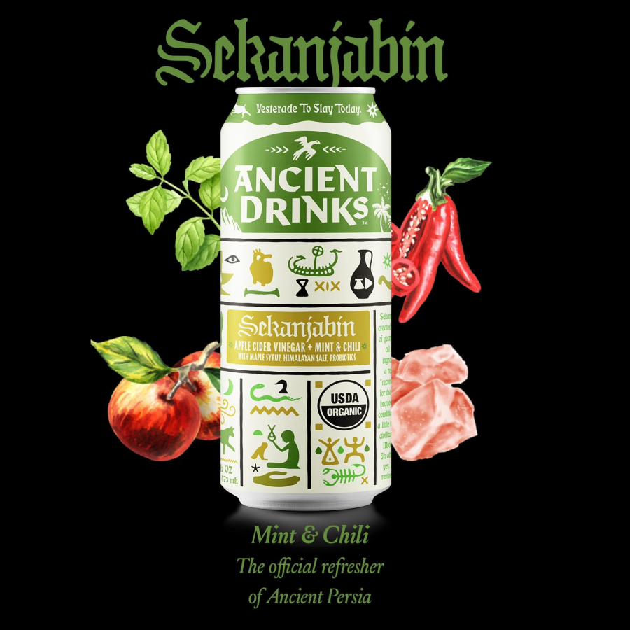 Ancient Drinks Sekanjabin Organic Apple Cider Vinegar Sports Drink 16oz