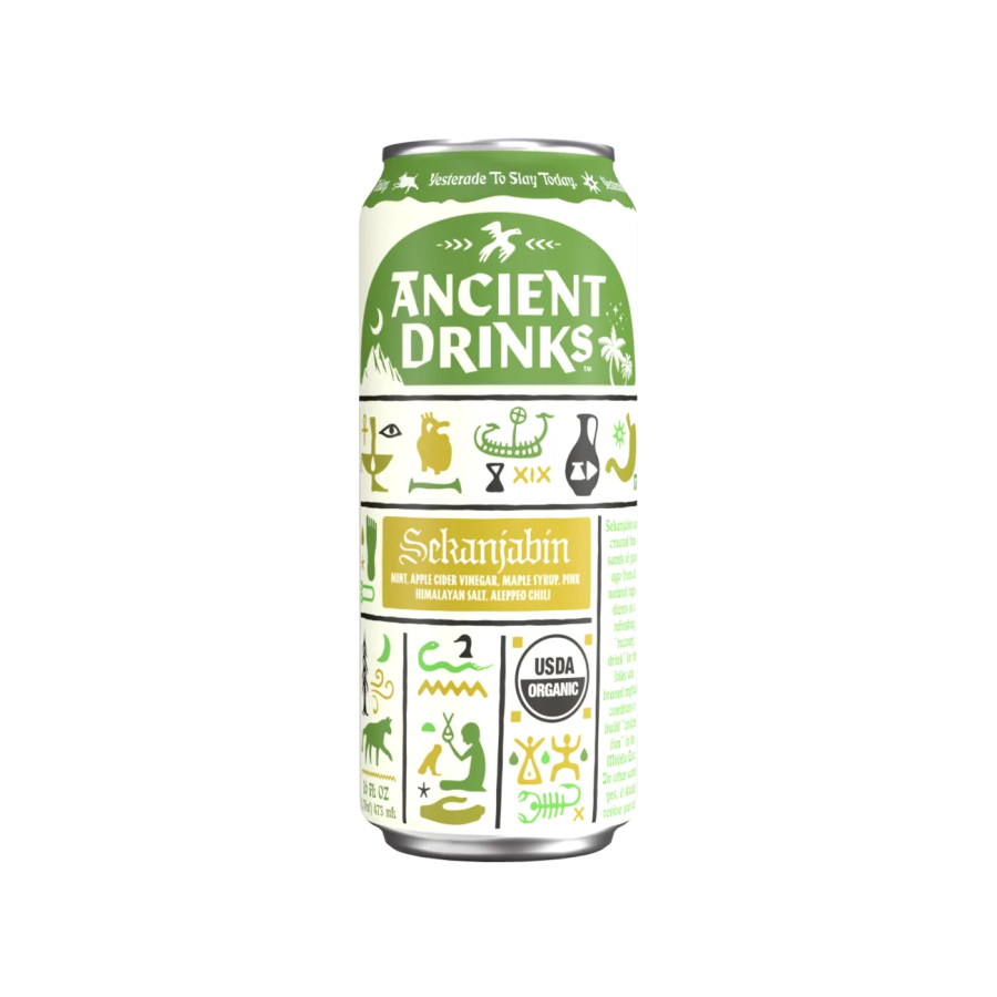 Ancient Drinks Sekanjabin Organic Apple Cider Vinegar Sports Drink 16oz