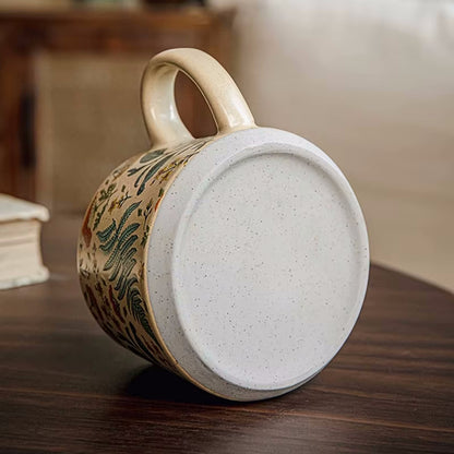 Enchanting Botanicals Ceramic Mug, Lid & Spoon Set