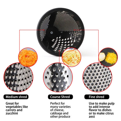 Luxury Chef Stainless Steel Cone Grater With Wood Handle