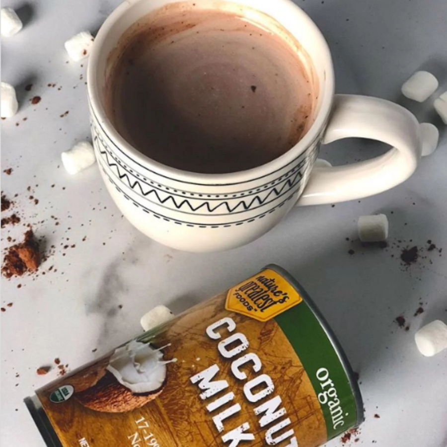 Creamy Vegan Hot Chocolate Made With Dairy Free Canned Coconut Milk Organic Nature's Greatest Foods