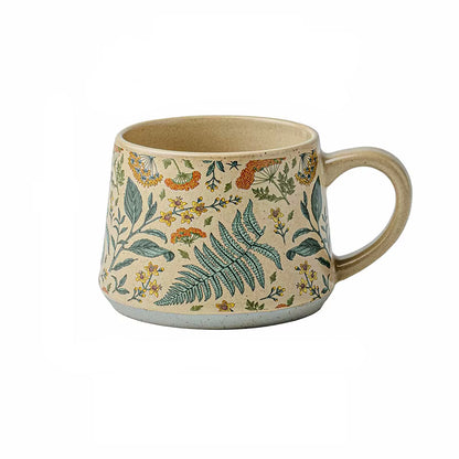 Enchanting Botanicals Ceramic Mug, Lid & Spoon Set