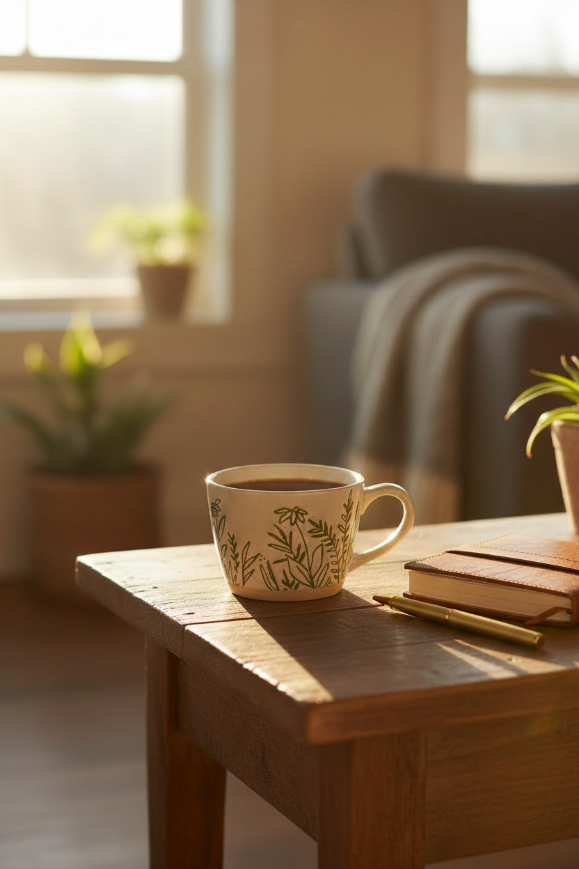 Garden Impressions Ceramic Mugs With Exposed Base