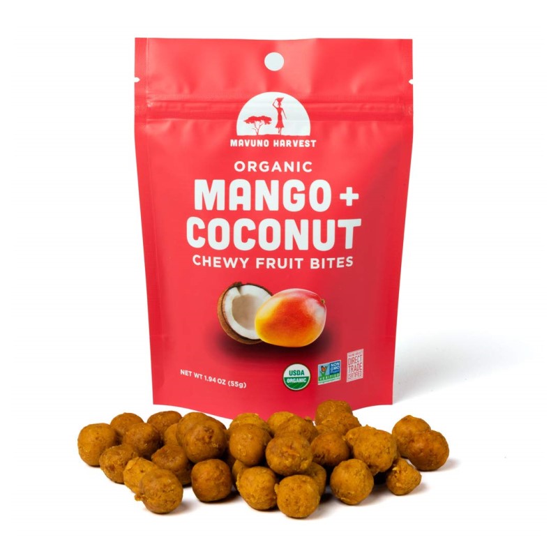 Mavuno Harvest Organic Mango Coconut Chewy Fruit Bites 1.94oz