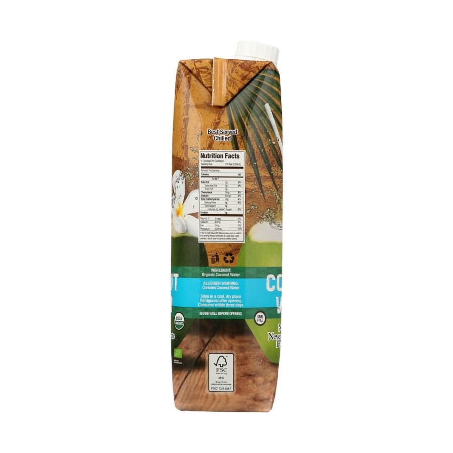 Single Ingredient Coconut Water Organic Ingredient And Nutrition Facts Natures Greatest Foods