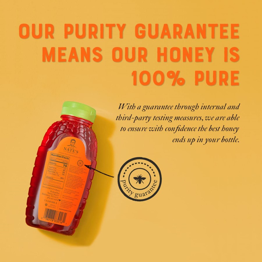 Nature Nate's Honey Company Has A Purity Guarantee Organic Honey 100% Pure