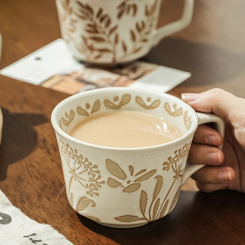 Drinking Tea Out Of Plant Lovers Organic Style Tea Cup With Butterfly