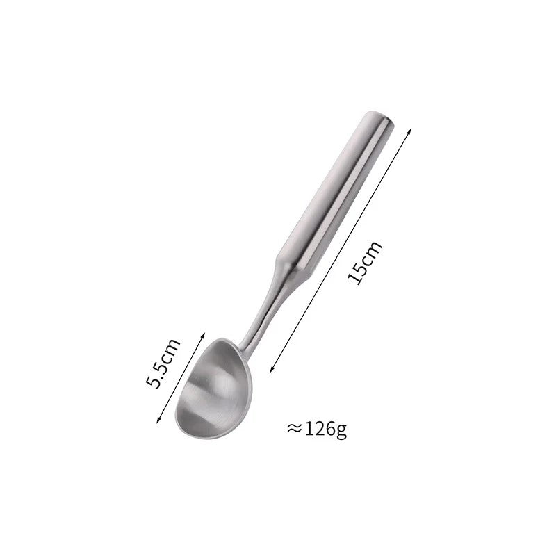 Stainless Steel Silver Ice Cream Scoop Size Measurements