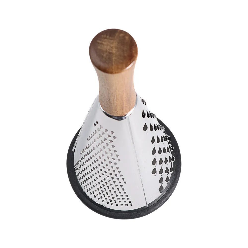 Luxury Chef Stainless Steel Cone Grater With Wood Handle