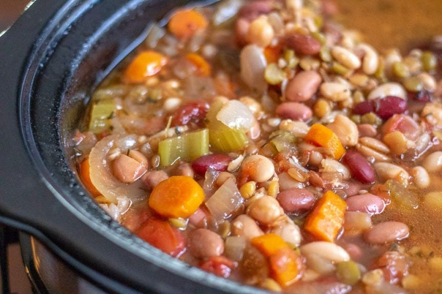 A Savory Fifteen Bean Soup With Organic Food and Delightful Red Beans by 1000 Springs Mill