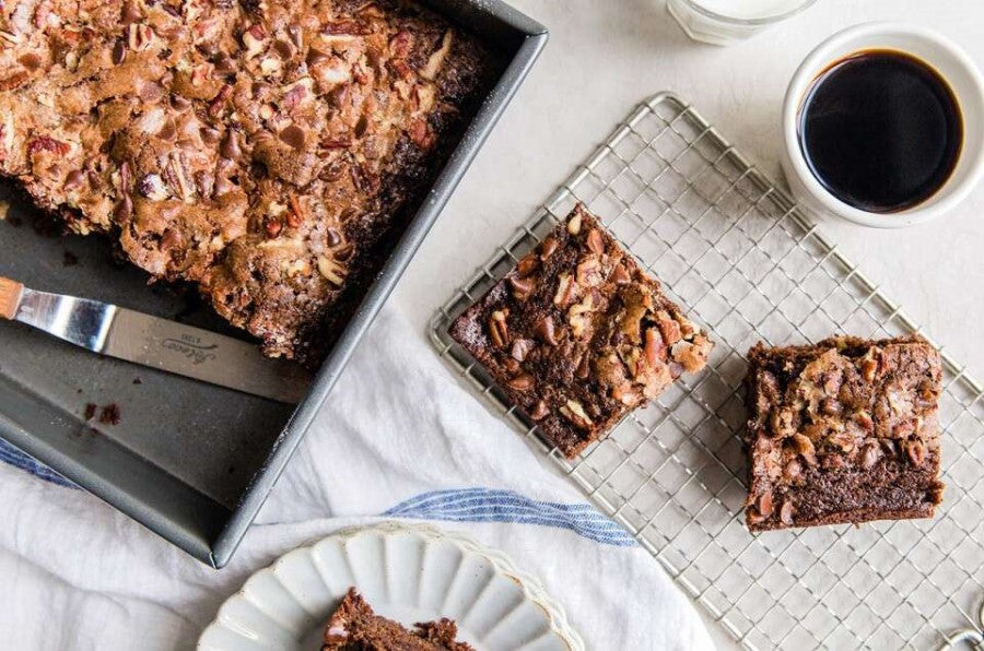 Ann's Applesauce Brownies Recipe Baked Using Healthy Whole Grain Organic Whole Wheat Flour From King Arthur Baking Company