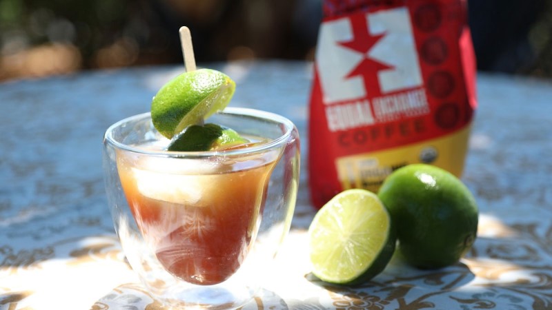 Equal Exchange Coffee Recipe For Ethiopian Cold Brew Lime Daquiri Cocktails Outdoors With Fresh Lime