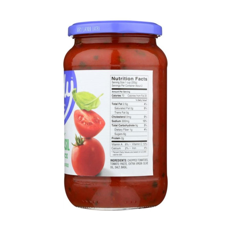 Simple Clean Food Ingredients In Fody Low FODMAP Tomato Basil Sauce