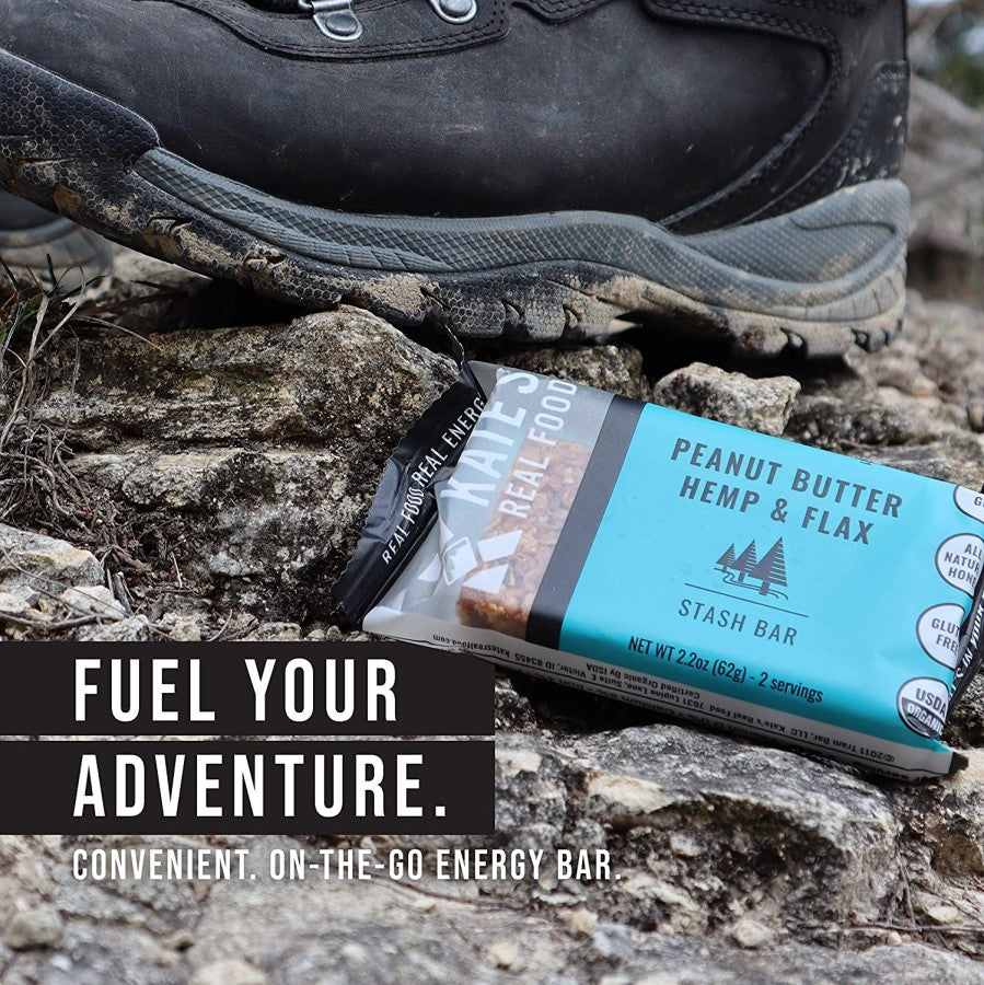 Fuel Your Adventure With Kate's Peanut Butter Hemp & Flax Energy Bar Convenient On The Go Snack