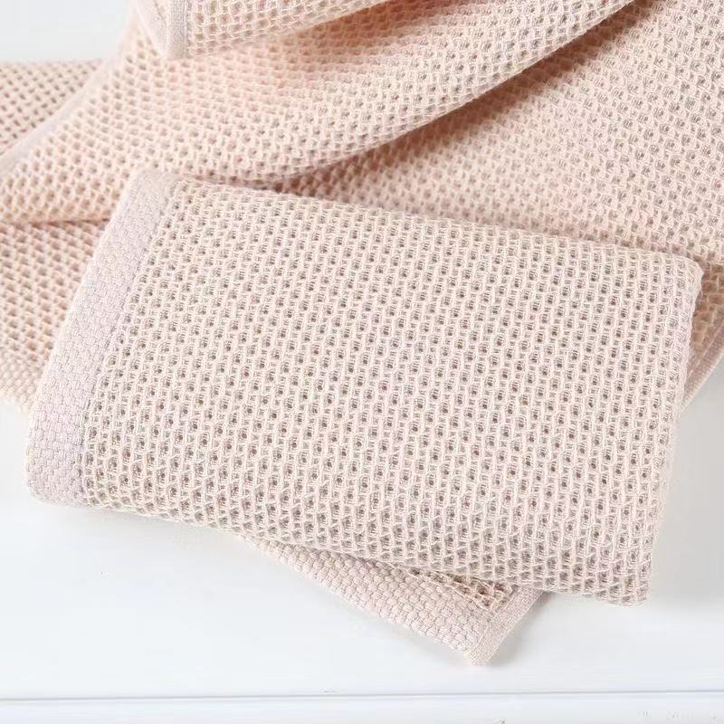Pure Cotton Waffle Knit Kitchen And Bath Wash Cloths Froth Color