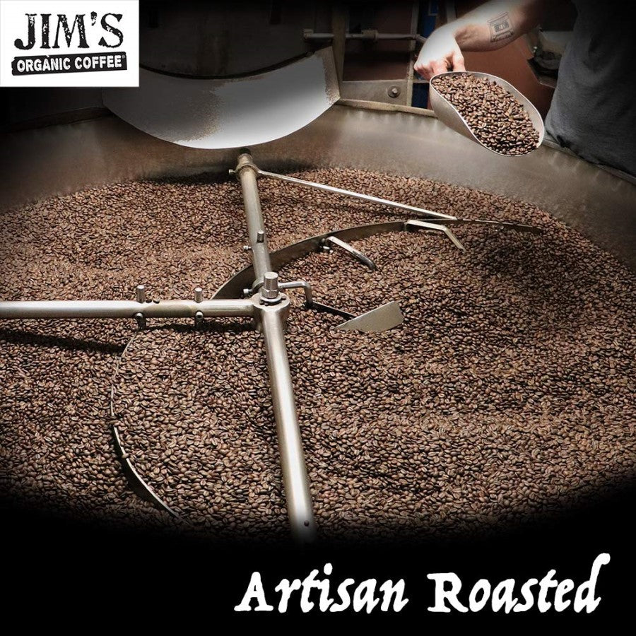 Jim's Organic Witches' Brew Whole Bean Blend X Coffee Is Artisan Roasted