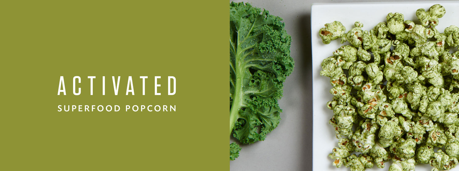 Activated Superfood Popcorn Salsa Verde Snack Food