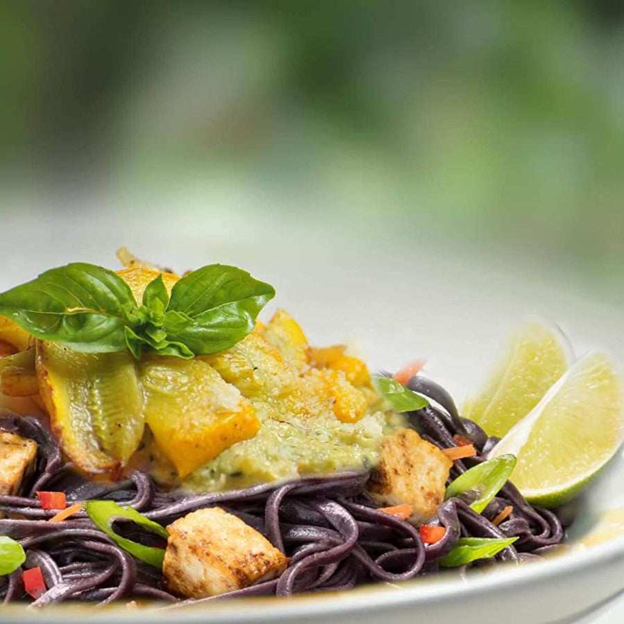 Delicious Purple Pasta Organic Rice Noodles Lotus Foods Forbidden Pad Thai Noodle Recipe