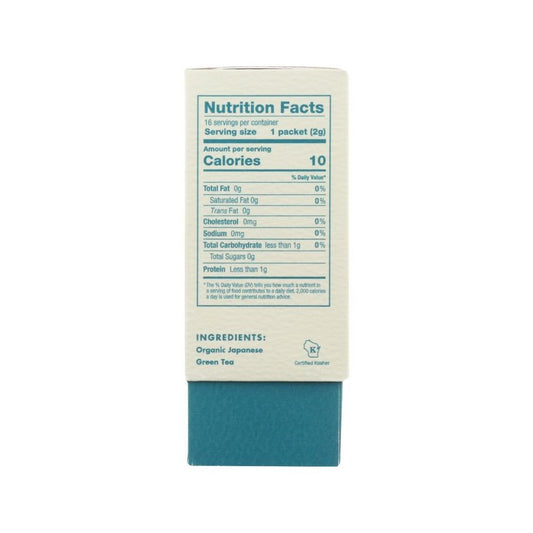 Rishi Matcha Sticks are nutritional with antioxidants and provide a organic green tea option with few calories