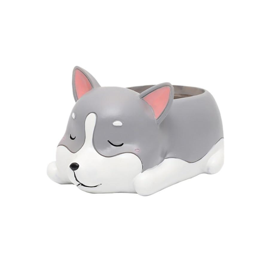 Terra Powders Adorable Animals Mini Planter Pot Sleepy Pet